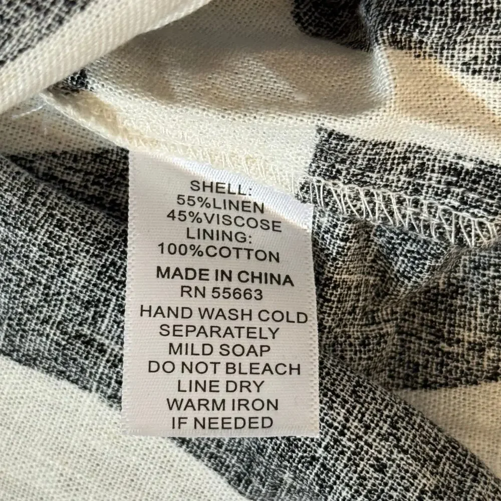 Rachel Zoe Geometric MIDI Dress Black & White Women’s Size Medium - Picture 11 of 12